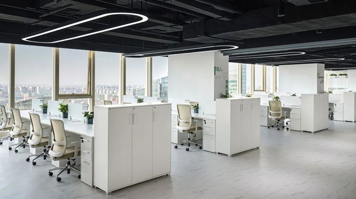 圣奧辦公家具為蒙牛打造健康辦公空間實拍圖